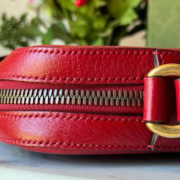 Gucci Web Animalier Crossbody Bag. Red - Picture 5 of 14